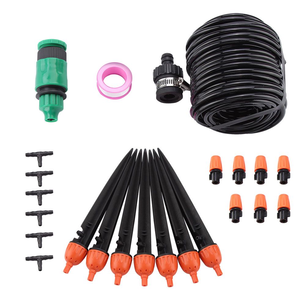 10M DIY Garden Water Drip Irrigation Kit Plant Automatic Watering Set view 3
