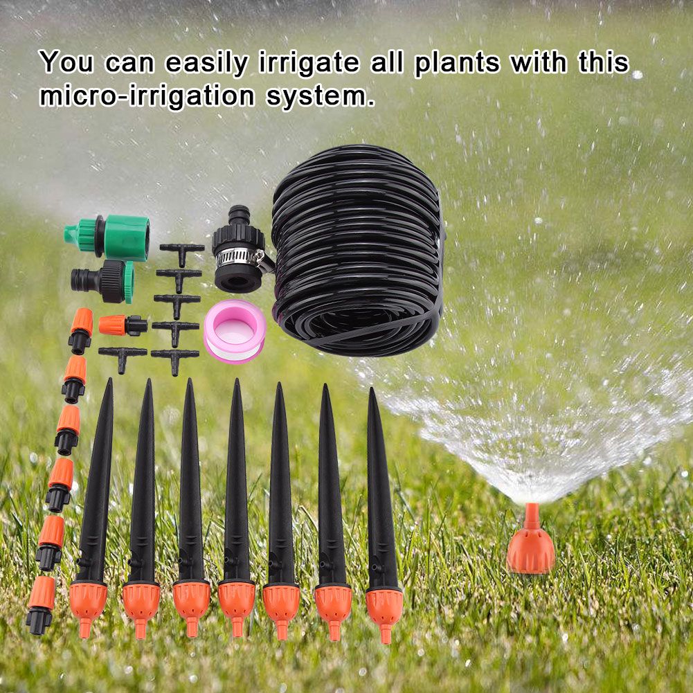 10M DIY Garden Water Drip Irrigation Kit Plant Automatic Watering Set view 6