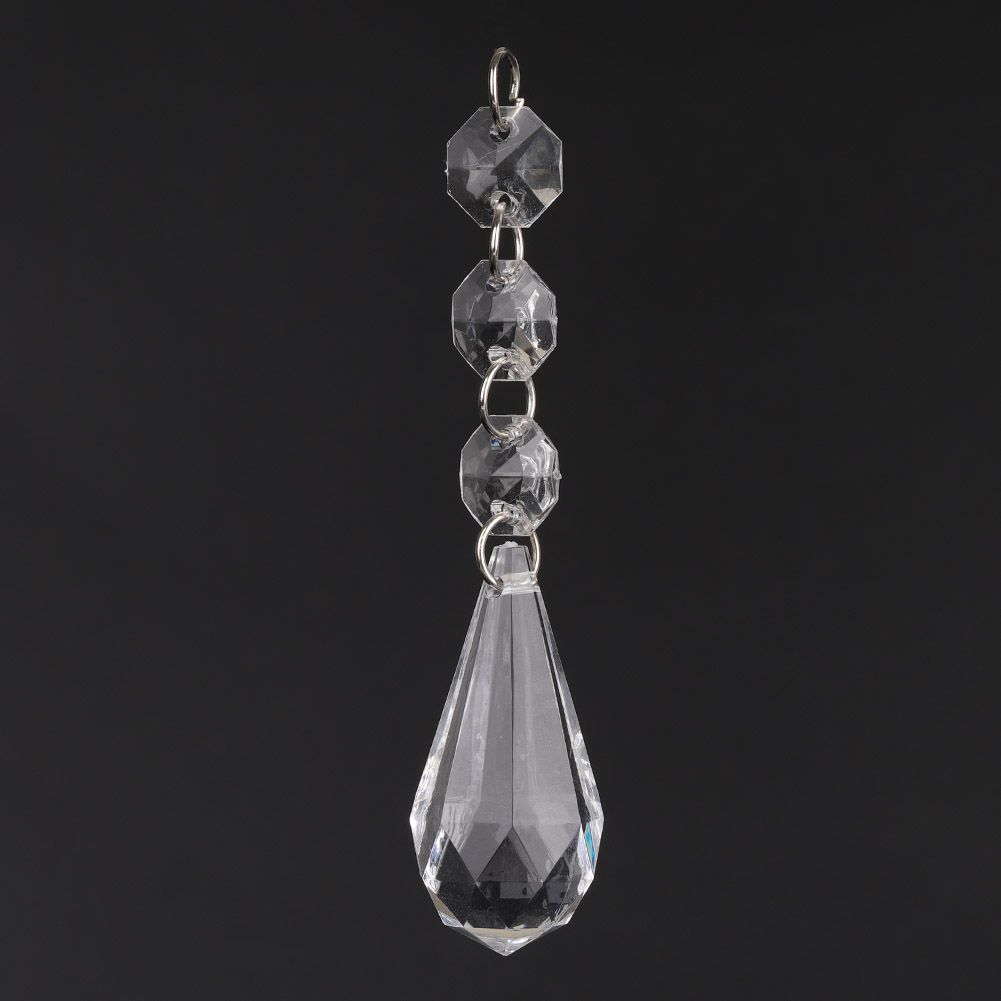 DIY Transparent Acrylic Ball Bead Hanging Pendant Decoration Ornament view 3