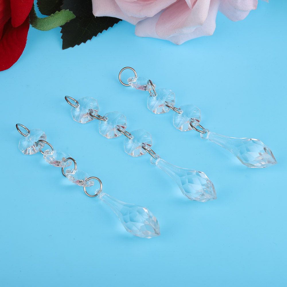 DIY Transparent Acrylic Ball Bead Hanging Pendant Decoration Ornament view 2