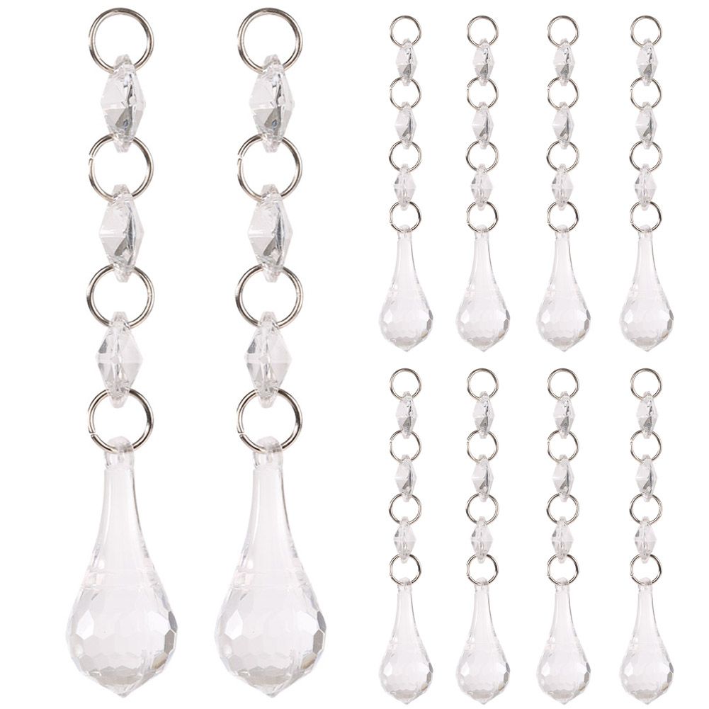 DIY Transparent Acrylic Ball Bead Hanging Pendant Decoration Ornament — image 1