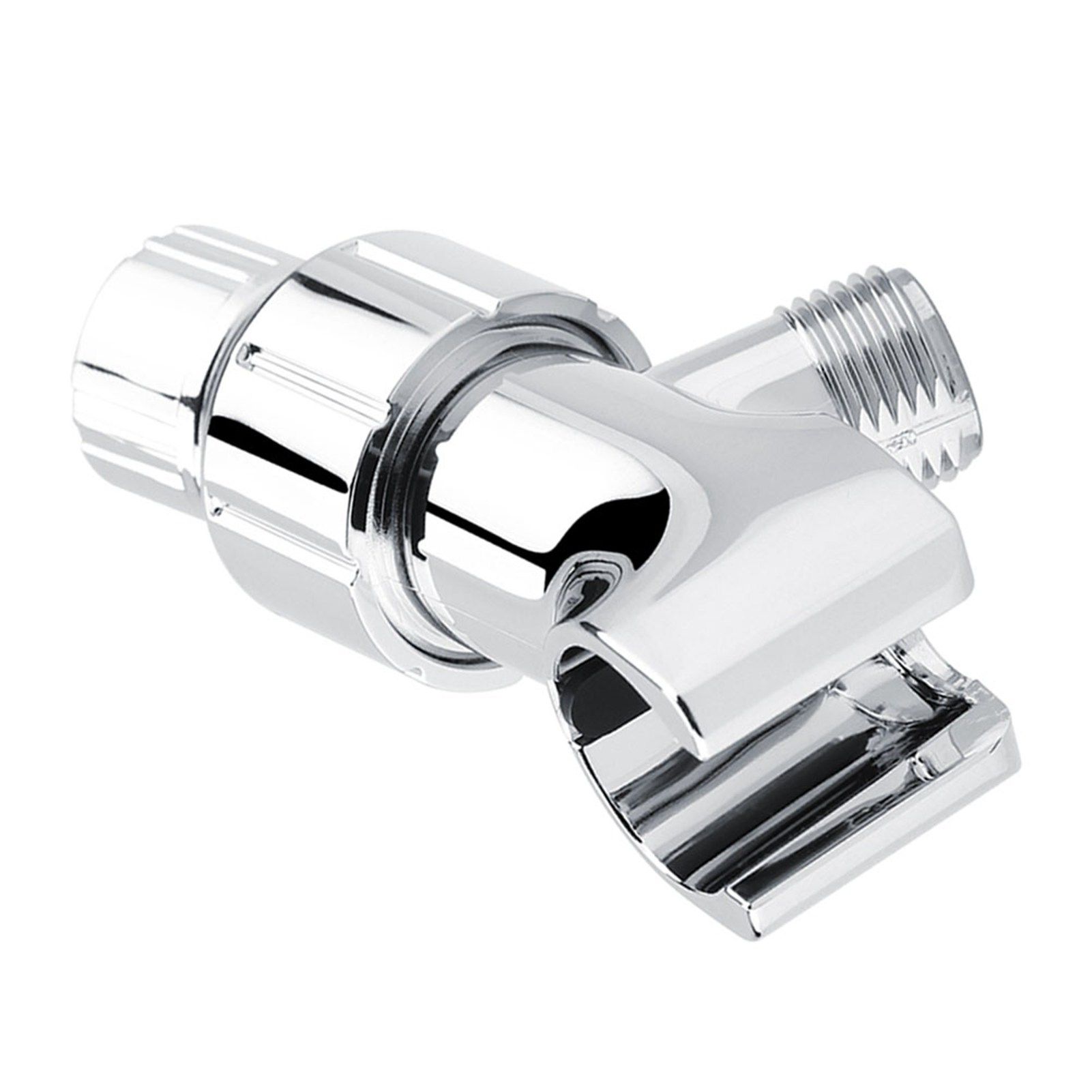 Chrome Plating 3-Way Shower Head Diverter Shower Arm Mounted Bracket Bathroom view 6