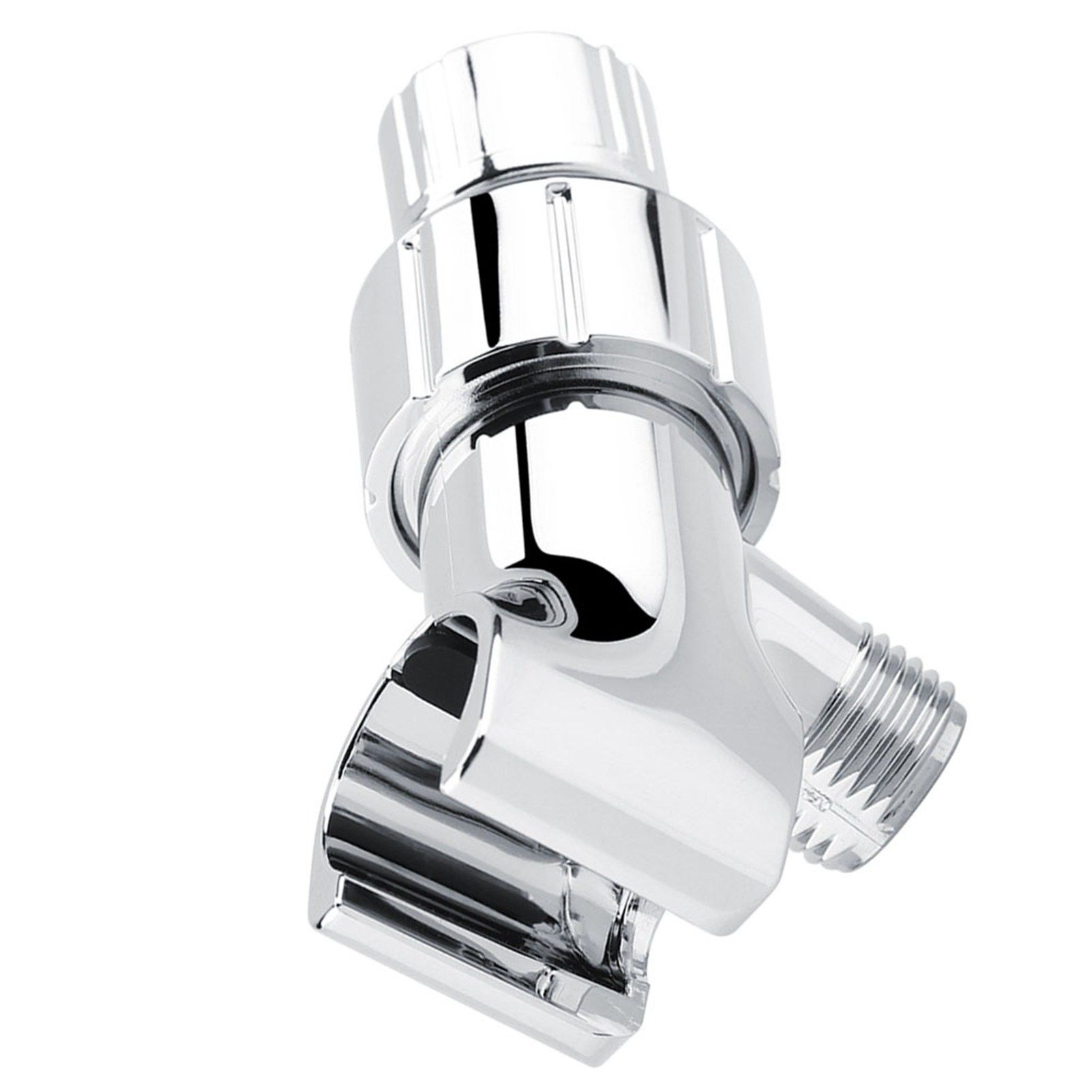 Chrome Plating 3-Way Shower Head Diverter Shower Arm Mounted Bracket Bathroom view 11