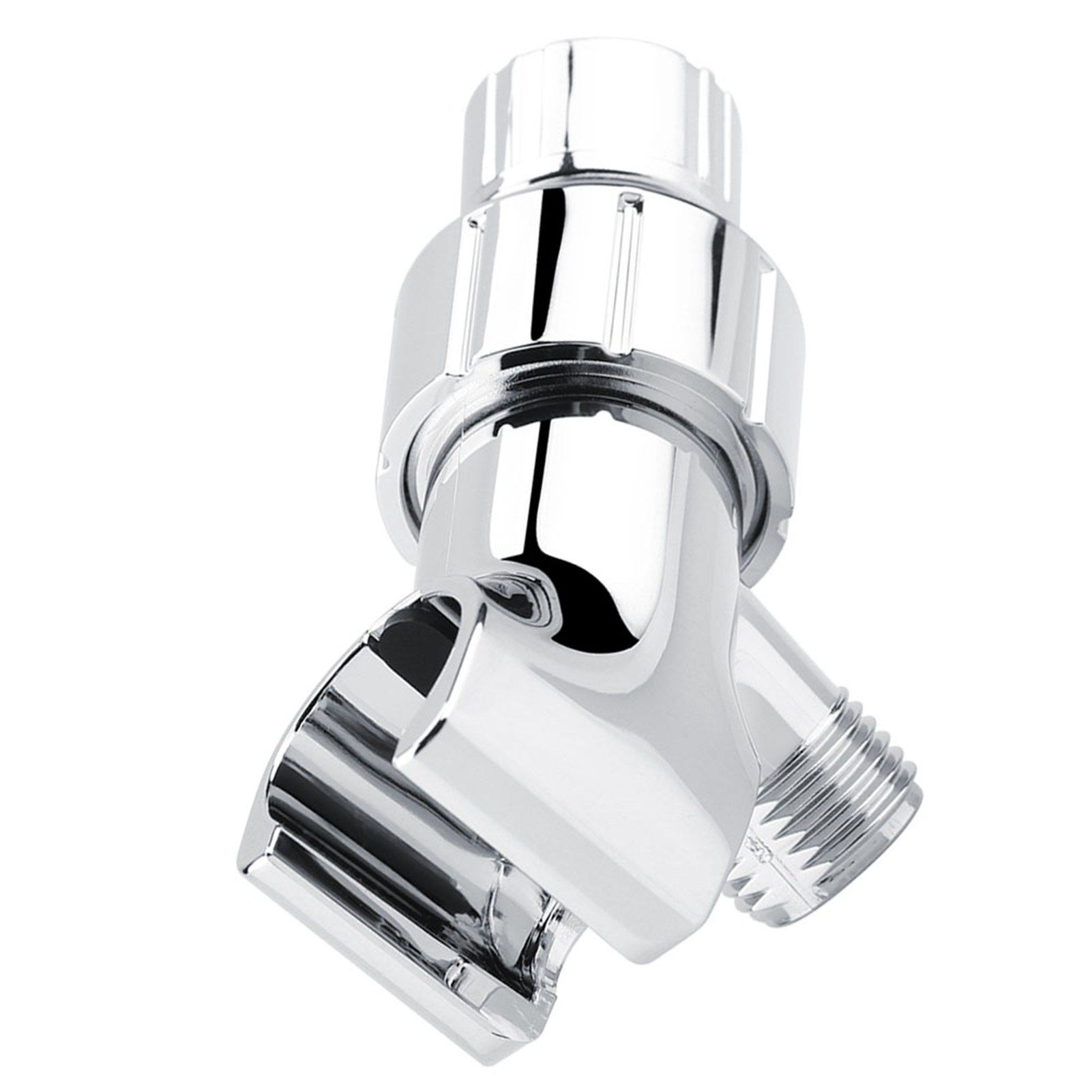 Chrome Plating 3-Way Shower Head Diverter Shower Arm Mounted Bracket Bathroom view 12