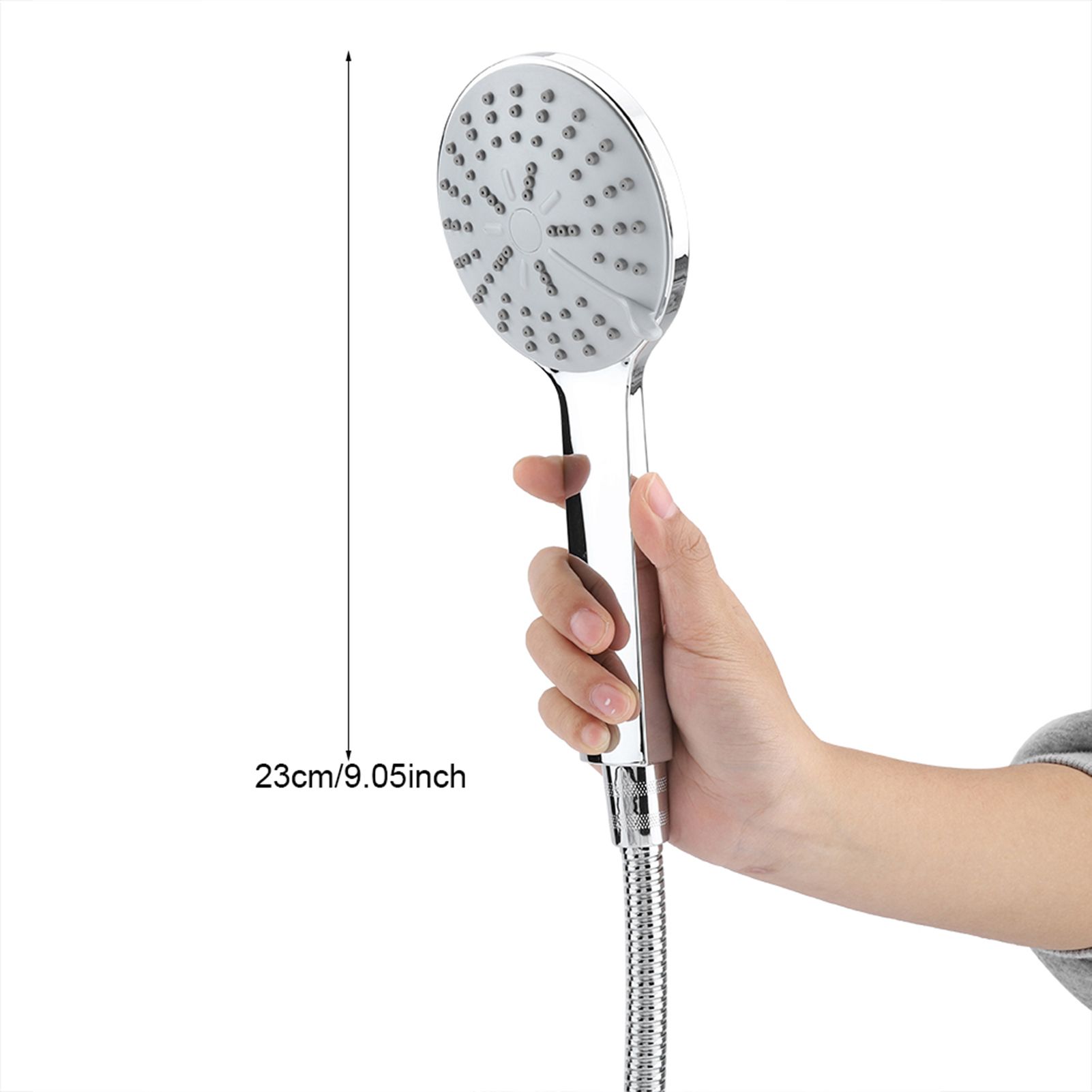 Chrome Plate High Pressure 3 Way Multi Setting Rainfall Style Dual Handheld view 11