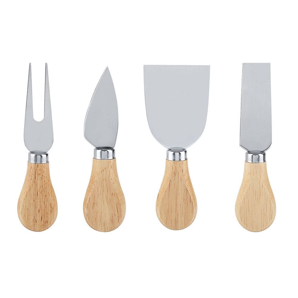 4PCS/Set Stainless Steel Cheese Knives Set Wooden Handle Cheese Cutting Knife view 2