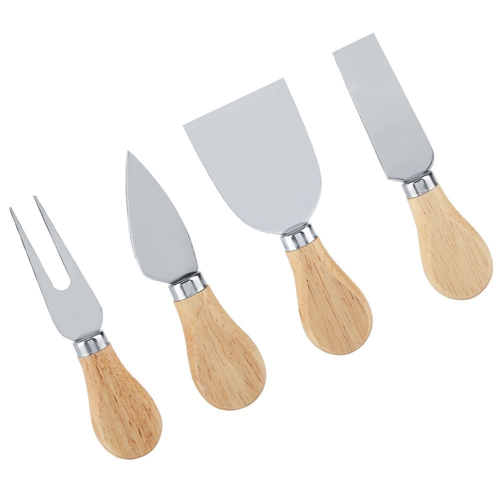 4PCS/Set Stainless Steel Cheese Knives Set Wooden Handle Cheese Cutting Knife view 3