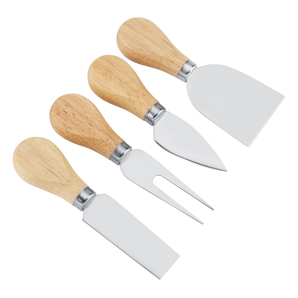4PCS/Set Stainless Steel Cheese Knives Set Wooden Handle Cheese Cutting Knife view 5