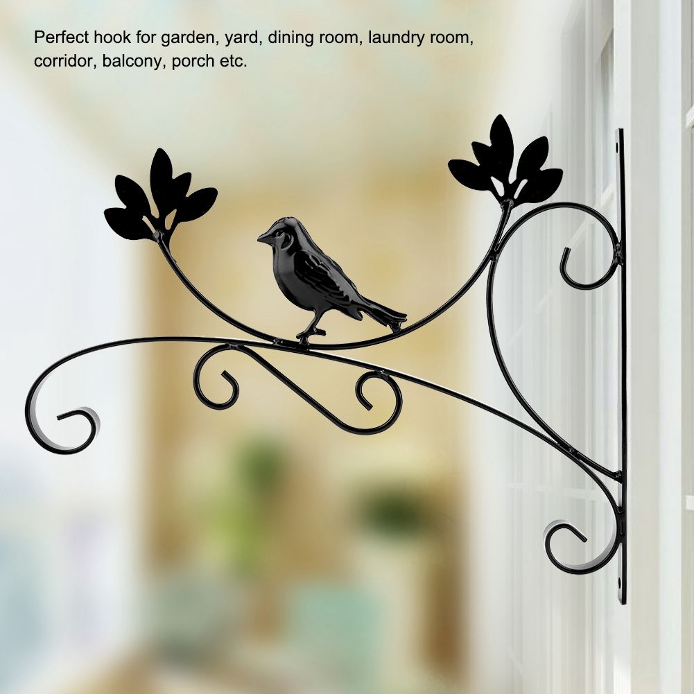 Iron Wall Hanging Bracket Plant Hanger Flower Pot Hook for Home Garden Decor view 7