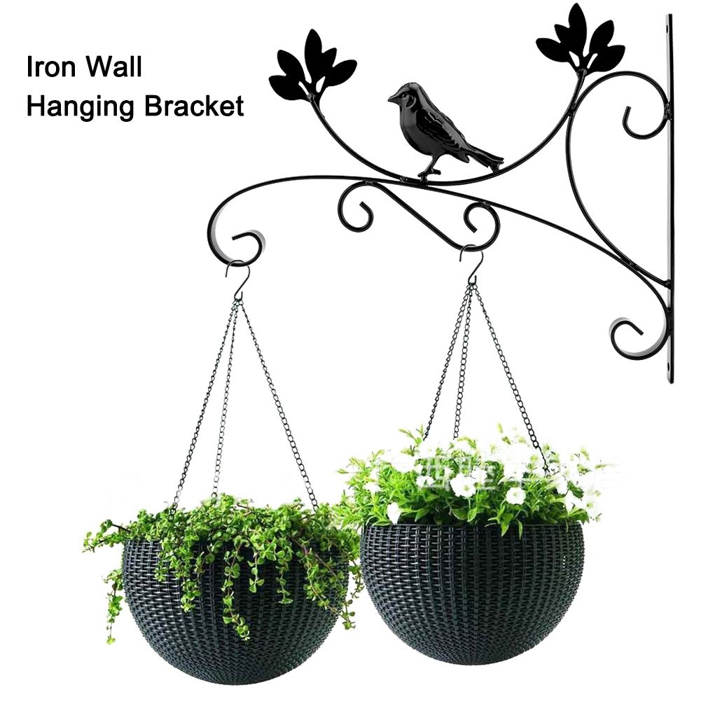 Iron Wall Hanging Bracket Plant Hanger Flower Pot Hook for Home Garden Decor view 8