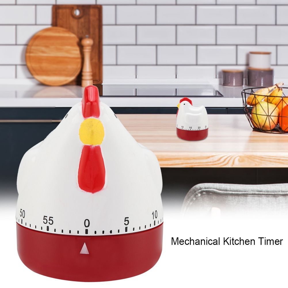 Lovely Chicken Timer Mechanical Kitchen Cooking Alarm Clock for Home Decor view 4