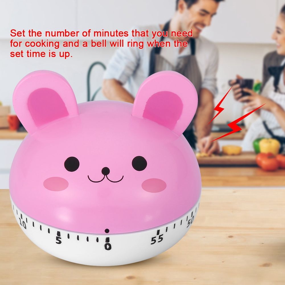 Mechanical Cooking Timer Manual Animal Shape Counters for Kitchen Timing view 2