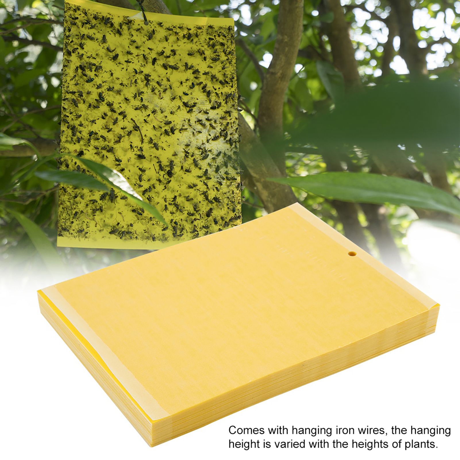 50Pcs Double sided Mosquito Glue Board Traps Pest Sticky Board Fly Insects view 4