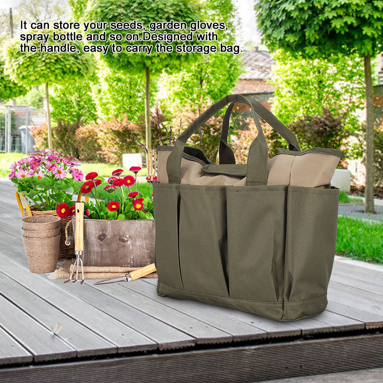 Multifunctional Sturdy Durable Portable Storage Bag for Garden Hand Tool view 2