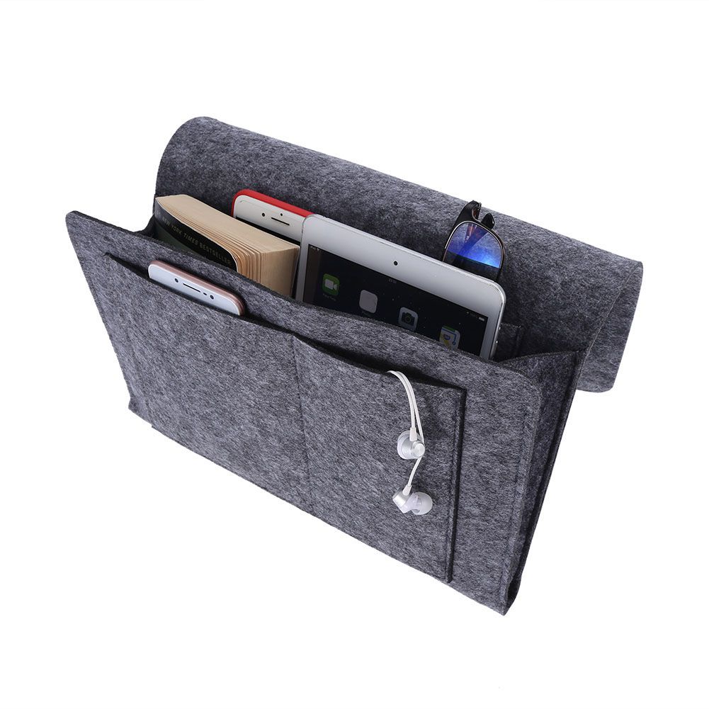 Sofa Arm Rest TV Remote Control Organizer Beside Hanging Storage Bag Pouch for view 6