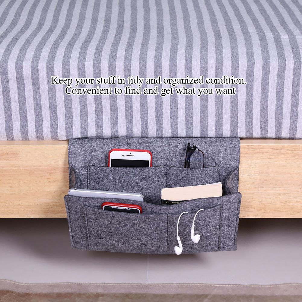 Sofa Arm Rest TV Remote Control Organizer Beside Hanging Storage Bag Pouch for view 8