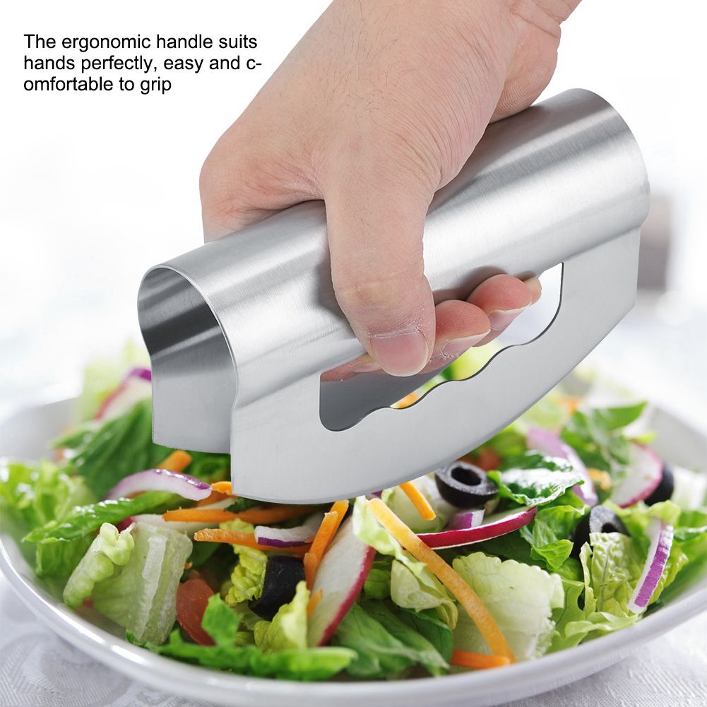 Multi use Stainless Steel Fruits Vegetables Food Cutter Double Blades Chopper view 4