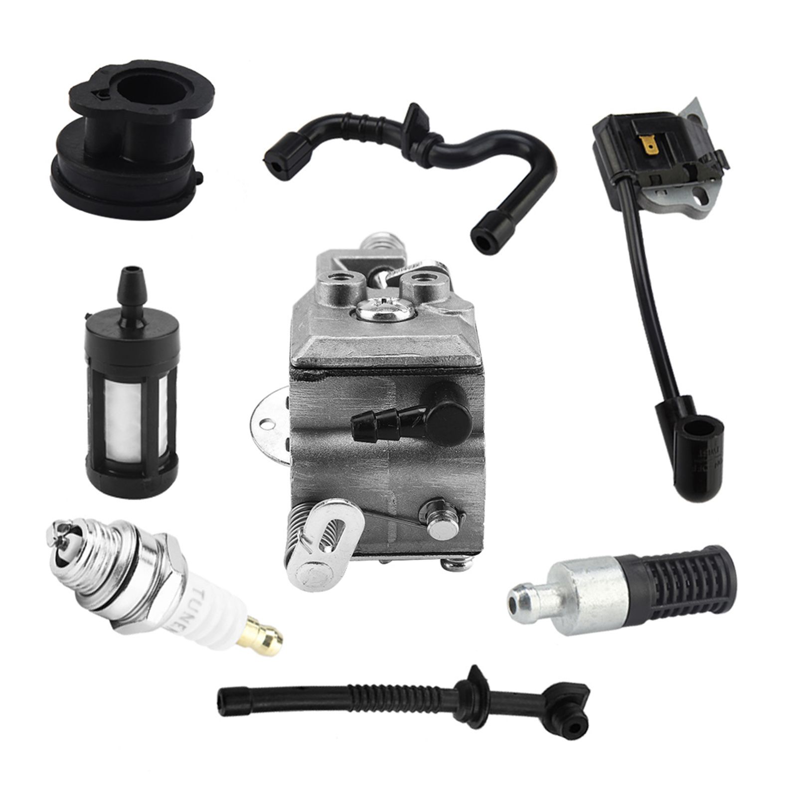 Carburetor Ignition Coil Carb Set for Stihl Walbro 017 018 MS170 MS180 Chainsaw view 2