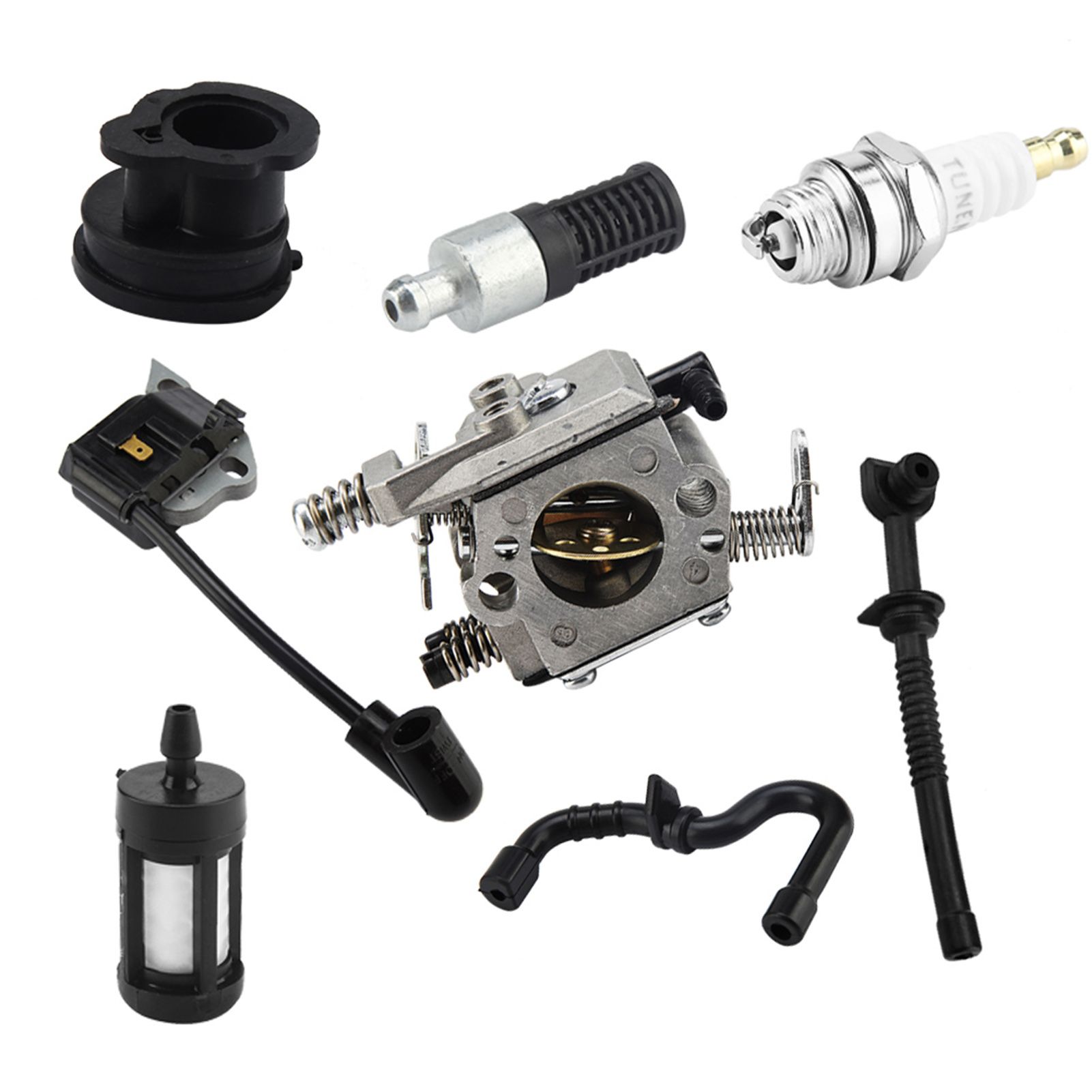 Carburetor Ignition Coil Carb Set for Stihl Walbro 017 018 MS170 MS180 Chainsaw view 4
