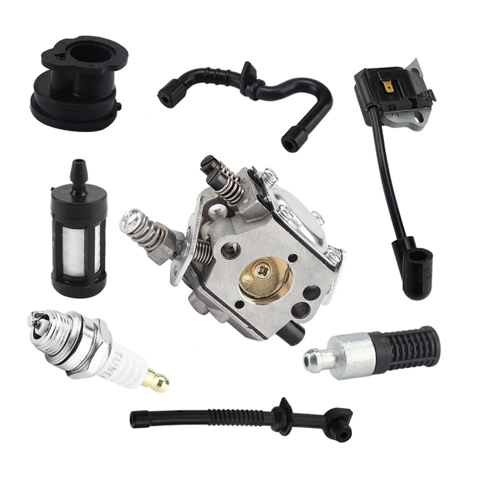 Carburetor Ignition Coil Carb Set for Stihl Walbro 017 018 MS170 MS180 Chainsaw view 8