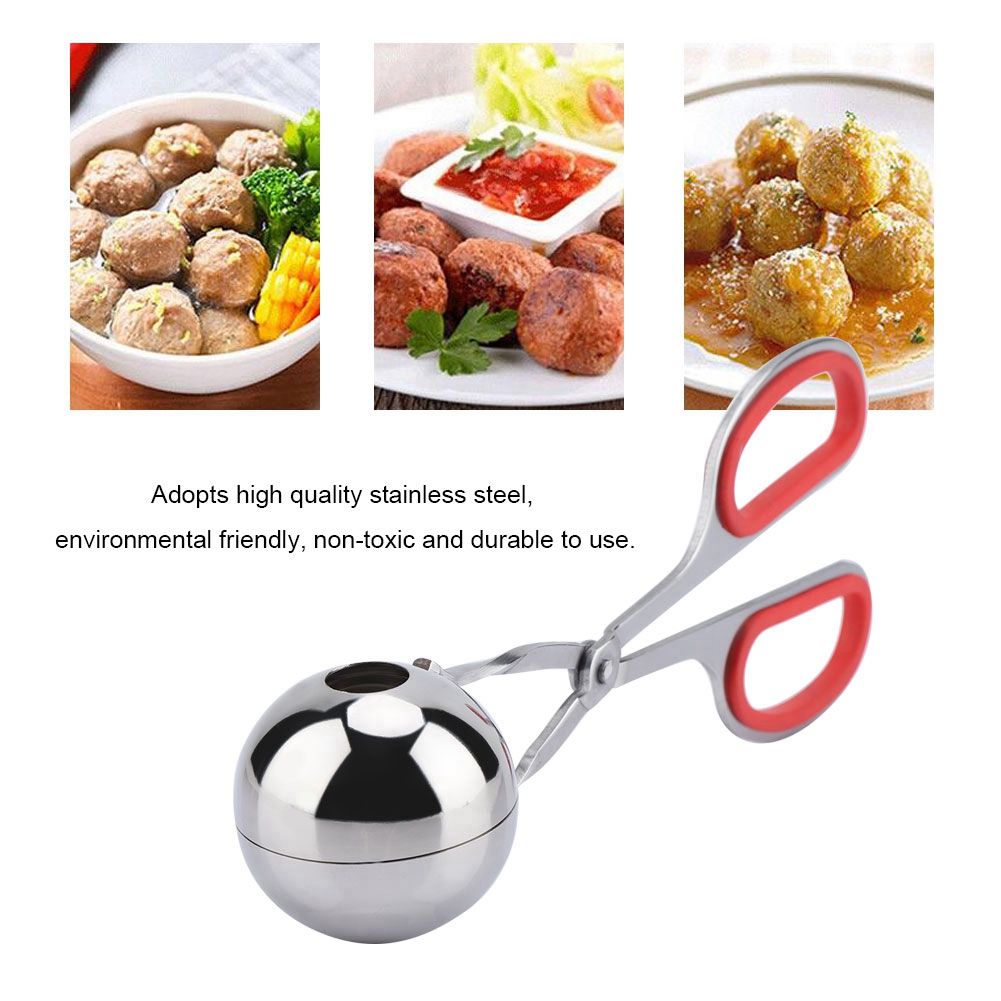 304 Stainless Steel NOn sticky Meatballs Rice Balls Clip Maker Mold Kitchen view 6