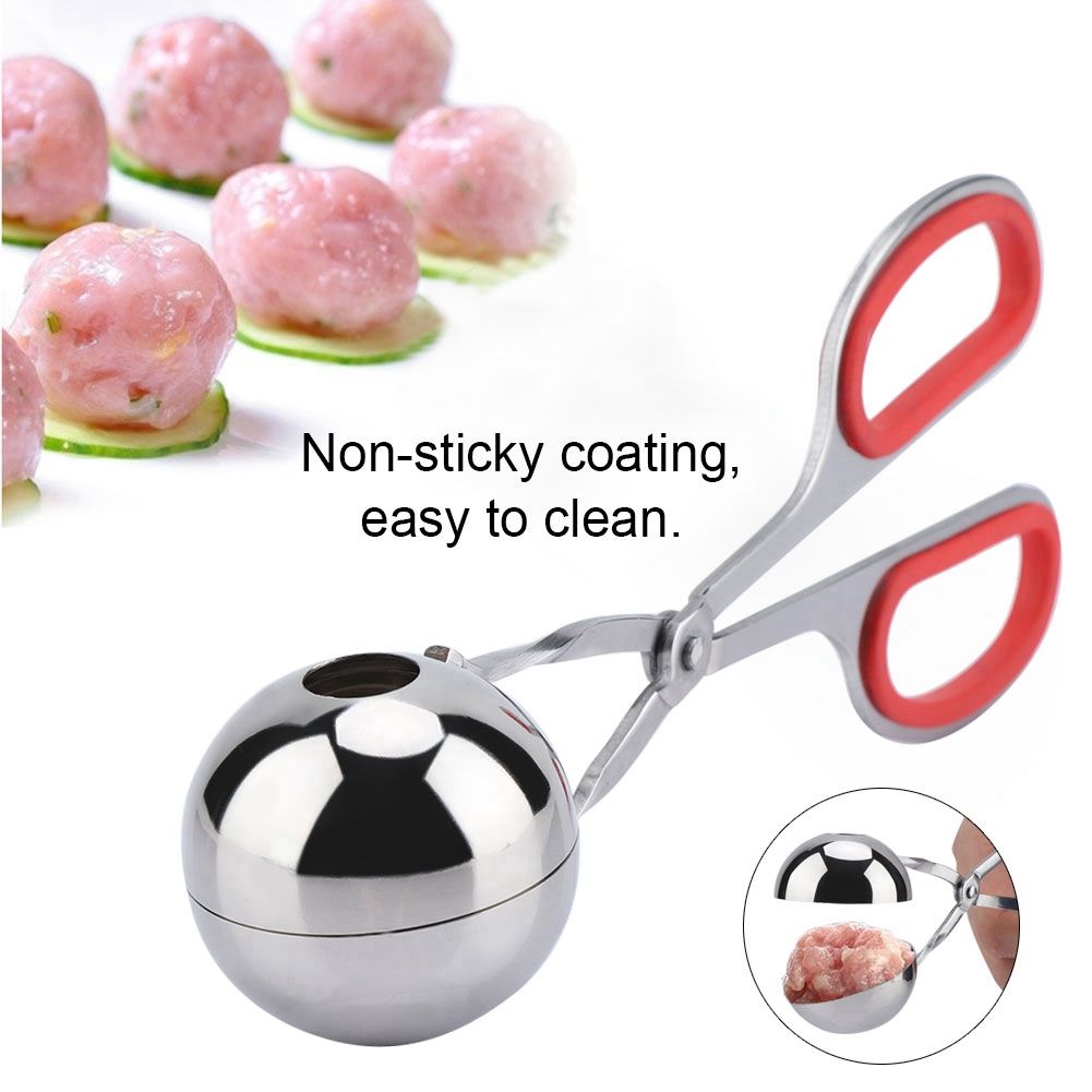 304 Stainless Steel NOn sticky Meatballs Rice Balls Clip Maker Mold Kitchen view 8