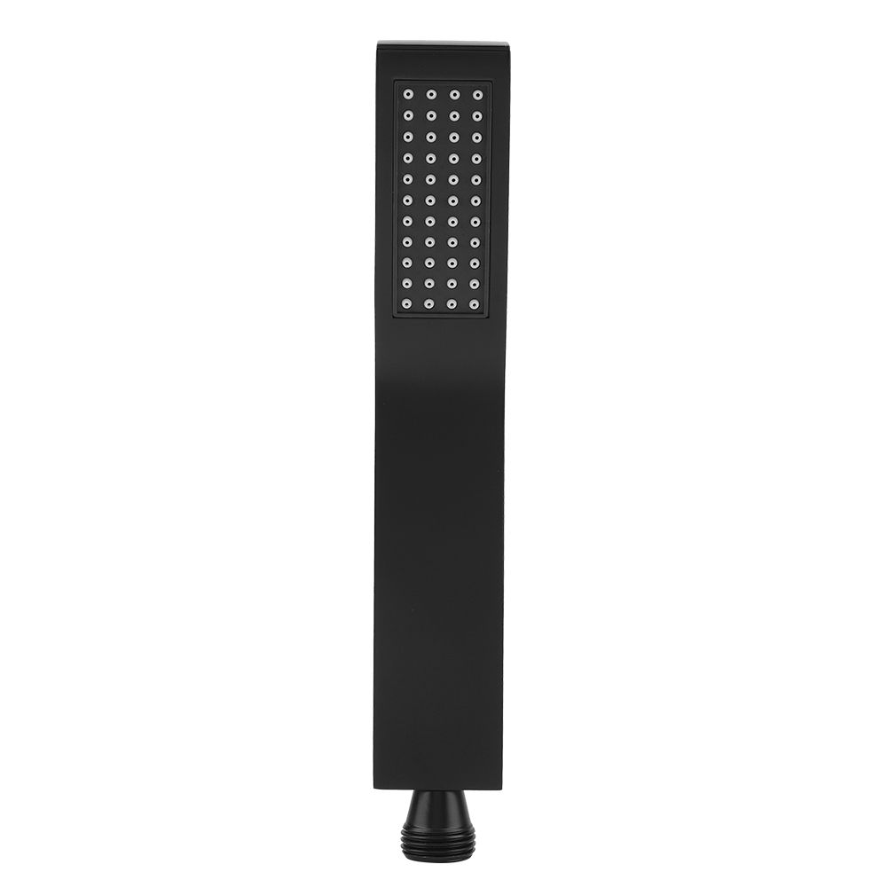 Matte Black Brass Square Handheld Shower Head Bathroom Sprayer Handshower with view 9