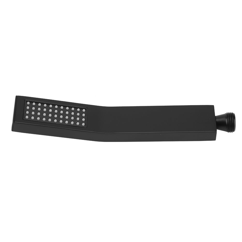 Matte Black Brass Square Handheld Shower Head Bathroom Sprayer Handshower with view 13