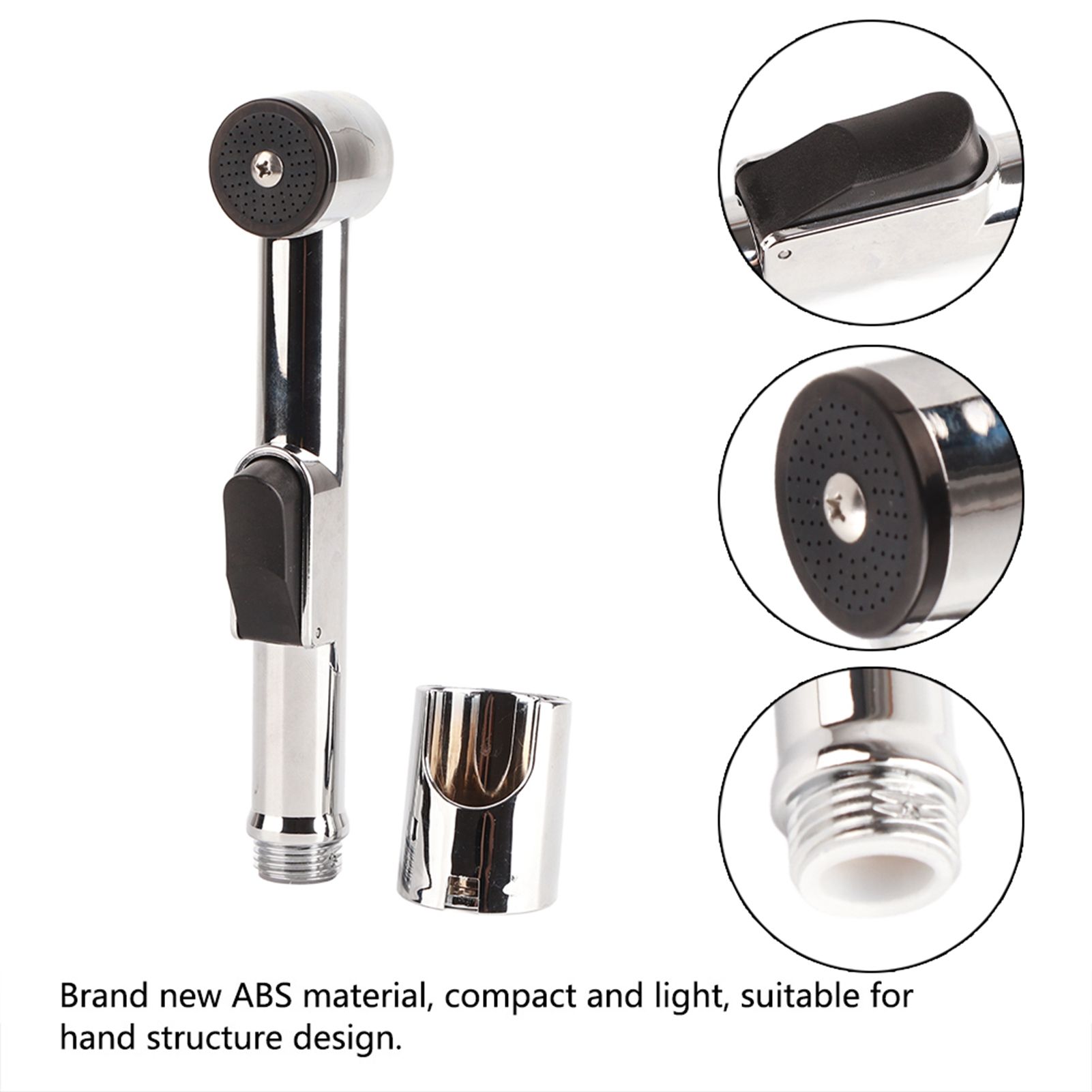 Durable ABS Shattaf Douche Bidet Hand Held Chroming Shower Head Spray view 9