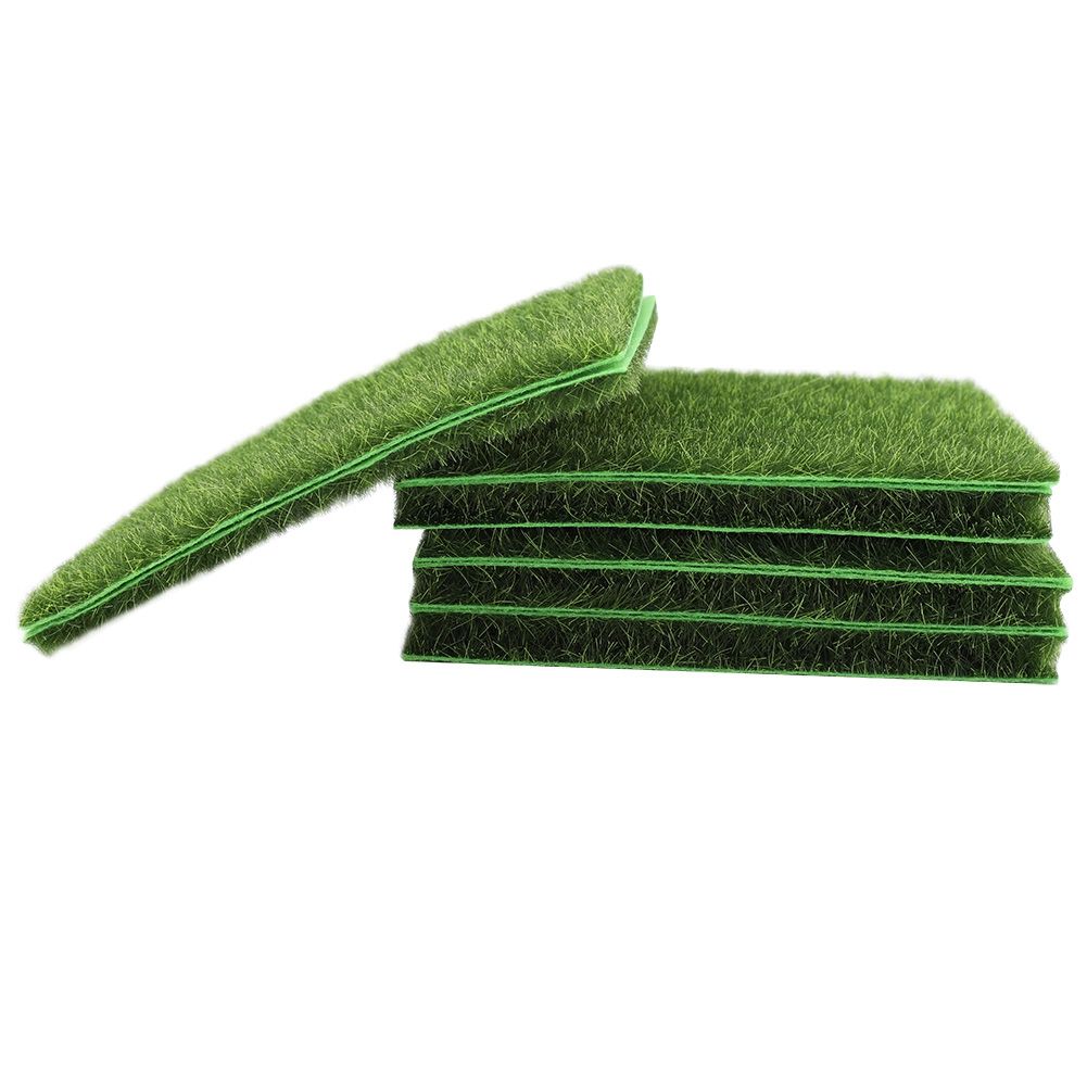 10 PCS Artificial Grass Mat Turf Lawn Garden Micro Landscape Ornament Home Decor view 2