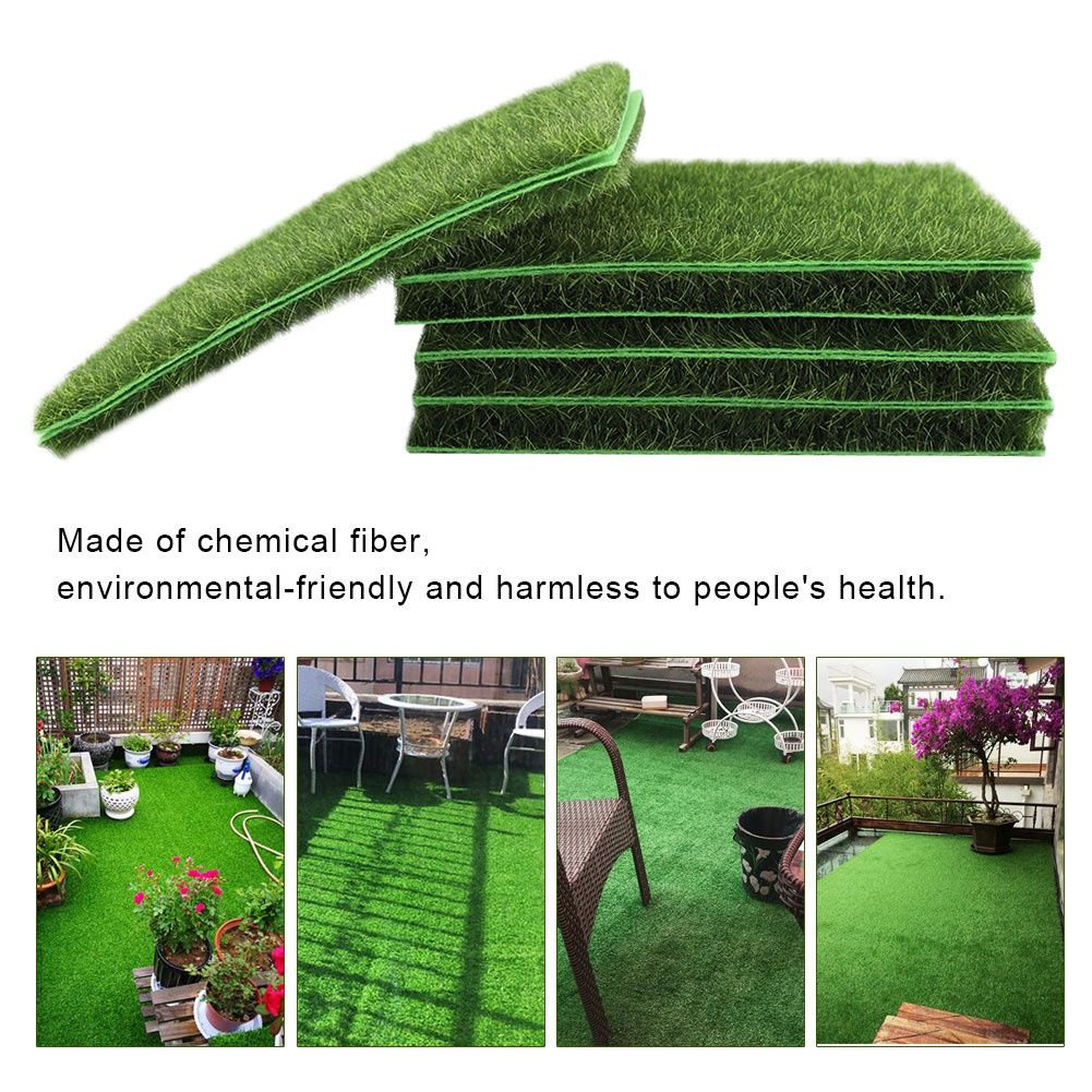 10 PCS Artificial Grass Mat Turf Lawn Garden Micro Landscape Ornament Home Decor view 5