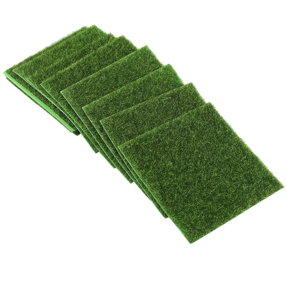 10 PCS Artificial Grass Mat Turf Lawn Garden Micro Landscape Ornament Home Decor view 8