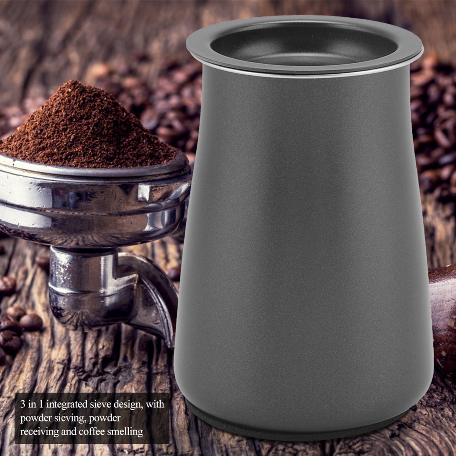 Stainless Steel Coffee Powder Sieve Dustproof Flour Filter Cup Grinder view 2