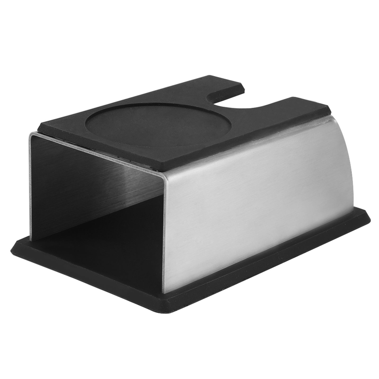 Black Stainless Steel Anti rust Durable Coffee Tamper Base Stand Rack view 2