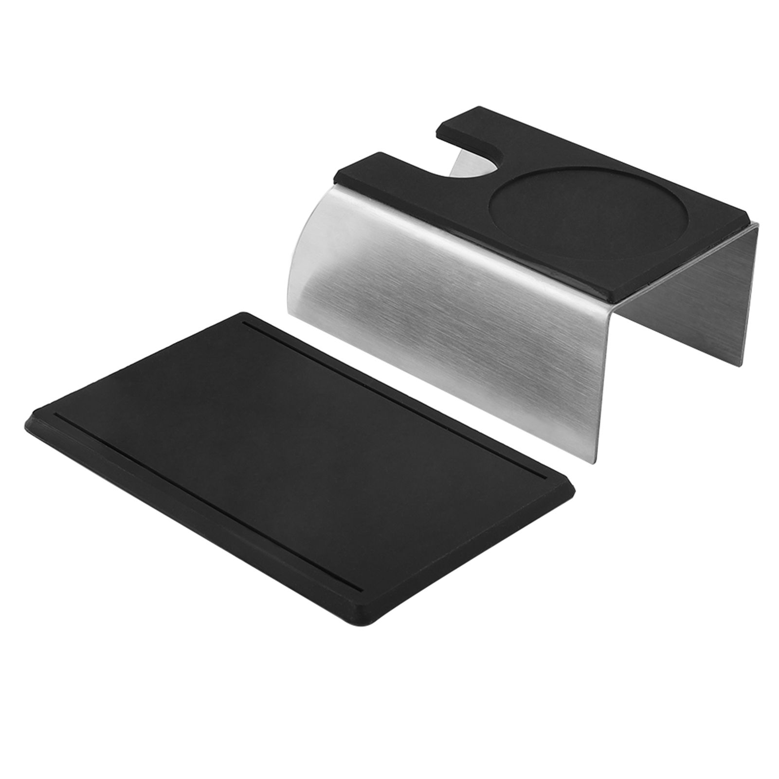 Black Stainless Steel Anti rust Durable Coffee Tamper Base Stand Rack view 8