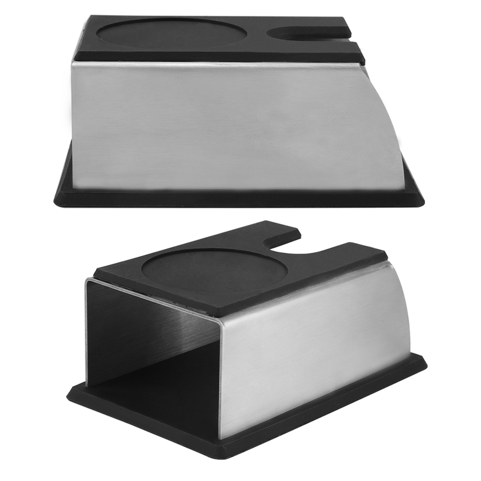 Black Stainless Steel Anti rust Durable Coffee Tamper Base Stand Rack view 10