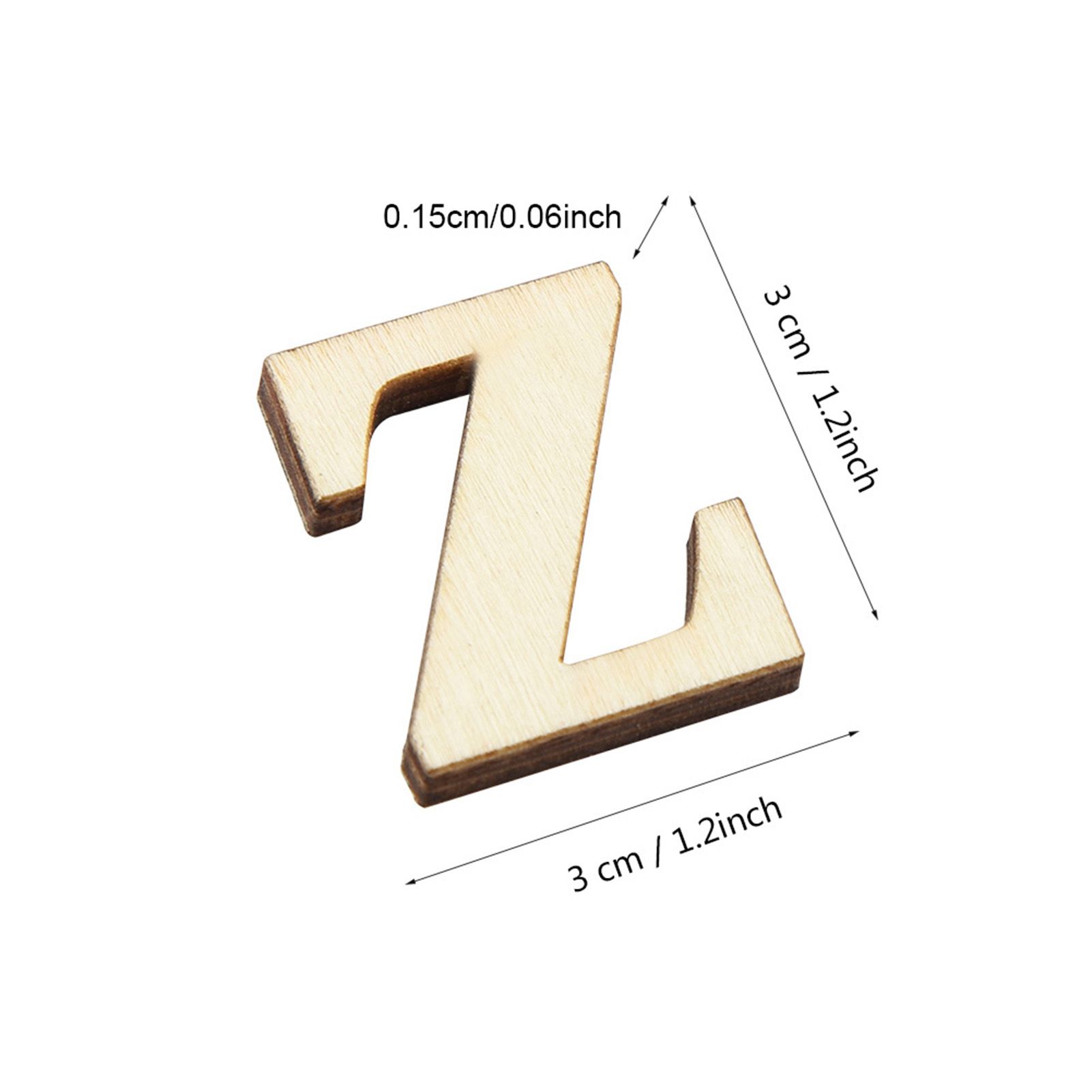 Wooden Self adhesive Numbers Letters for DIY Art Crafts Decor Children Gift view 7