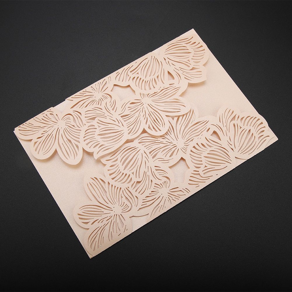 10Pcs European Style Wedding Invitations Cards Carving Birthday Party view 8
