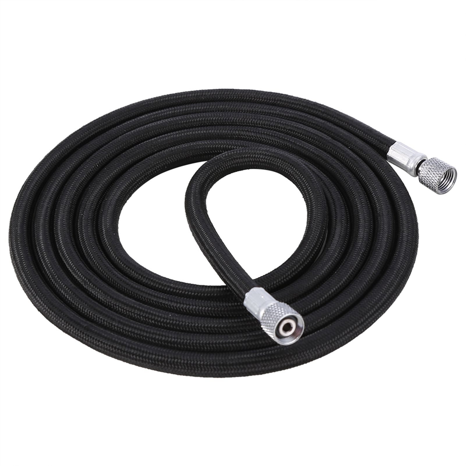 1.8M EVA Braided Airbrush Hose Air Tube 1/8"-1/4" Adaptor Fitting Ends Coupling view 4