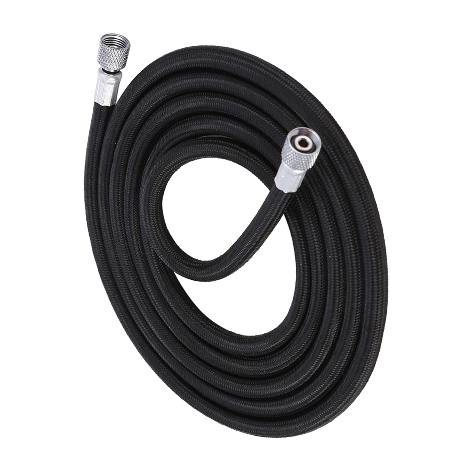 1.8M EVA Braided Airbrush Hose Air Tube 1/8"-1/4" Adaptor Fitting Ends Coupling view 6