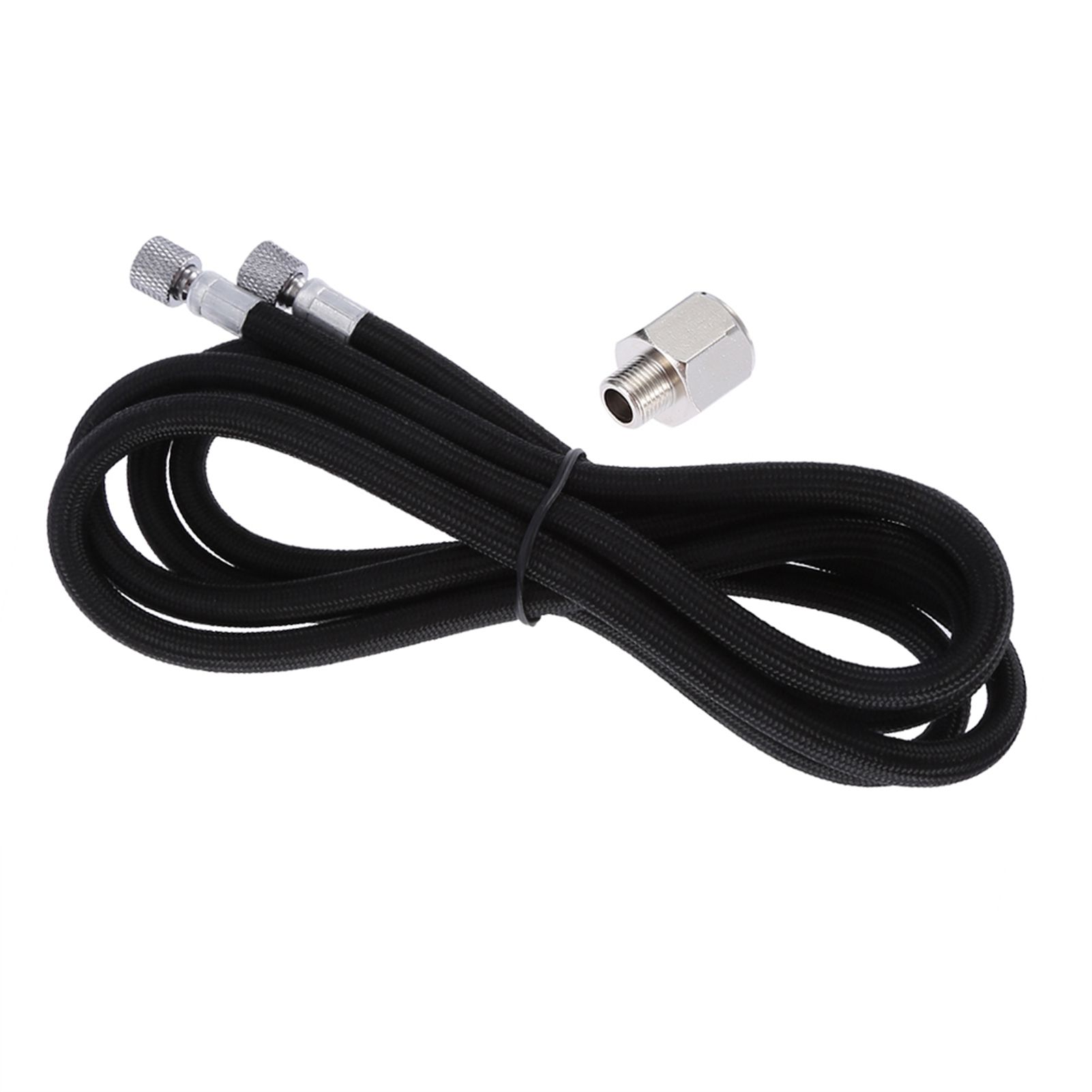 1.8M EVA Braided Airbrush Hose Air Tube 1/8"-1/4" Adaptor Fitting Ends Coupling view 7