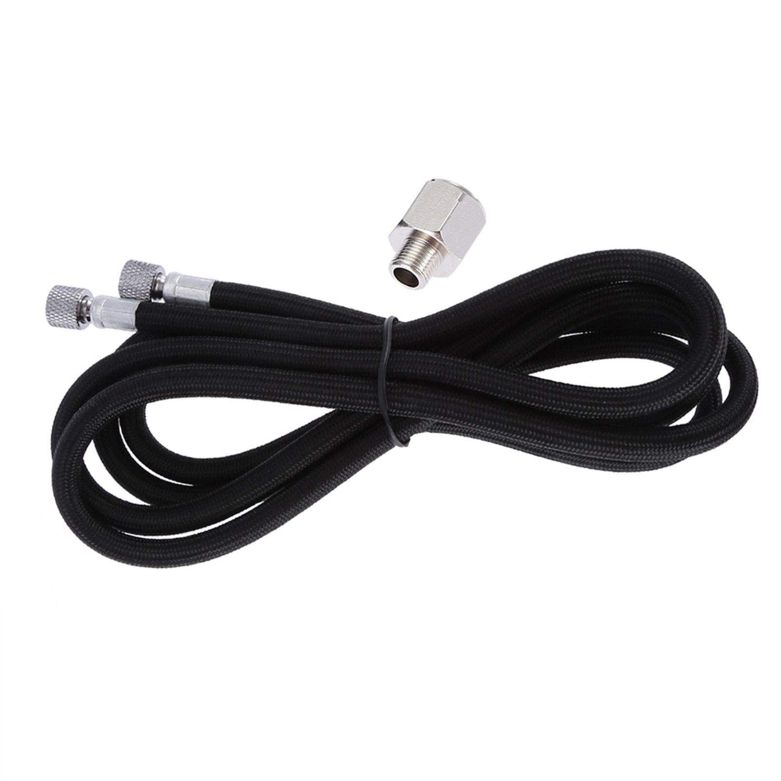 1.8M EVA Braided Airbrush Hose Air Tube 1/8"-1/4" Adaptor Fitting Ends Coupling view 8