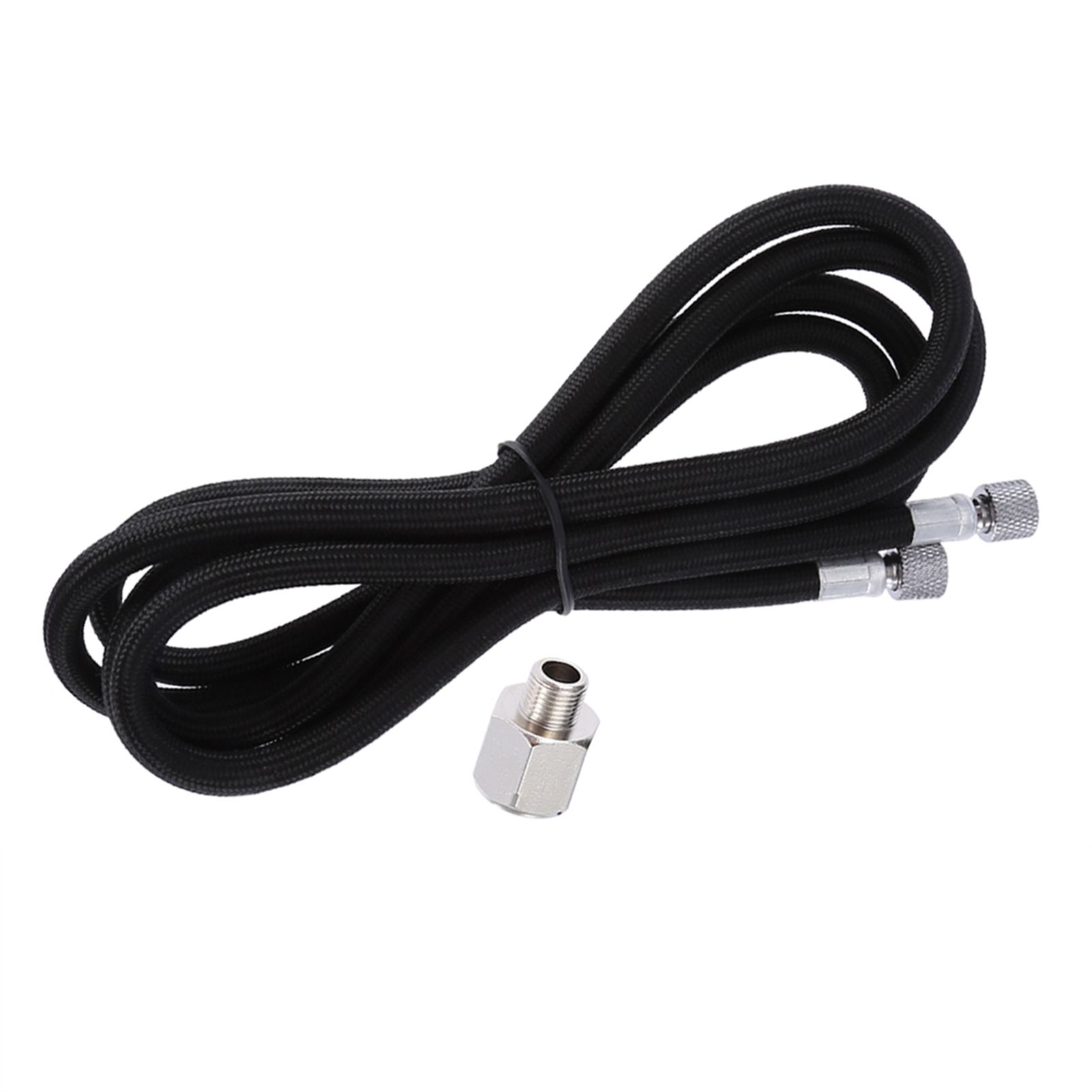 1.8M EVA Braided Airbrush Hose Air Tube 1/8"-1/4" Adaptor Fitting Ends Coupling view 9
