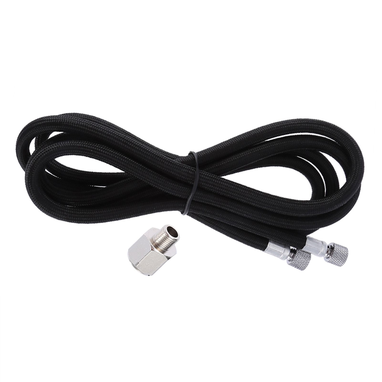 1.8M EVA Braided Airbrush Hose Air Tube 1/8"-1/4" Adaptor Fitting Ends Coupling view 10