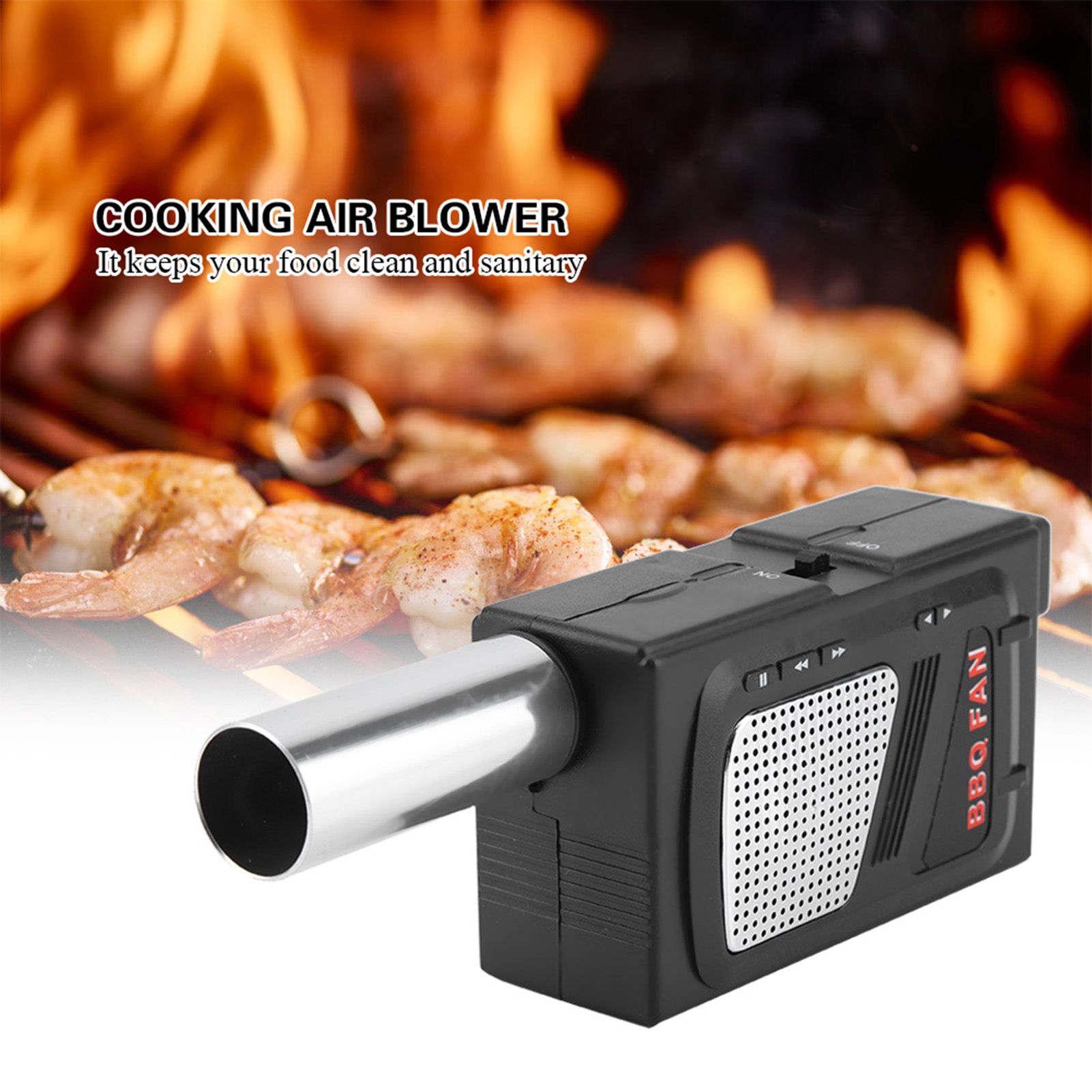 Lightweight Portable BBQ Air Blower Handheld Picnic Cooking Outdoor view 7