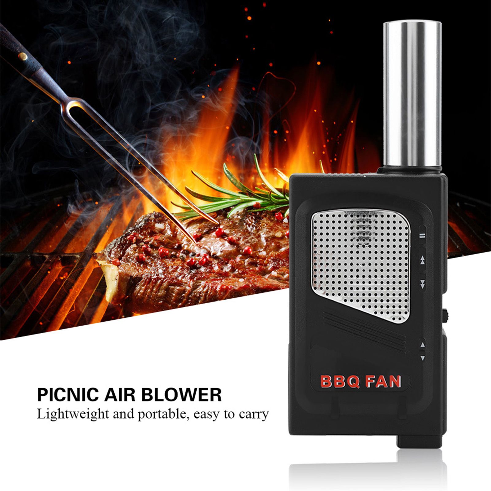 Lightweight Portable BBQ Air Blower Handheld Picnic Cooking Outdoor view 8
