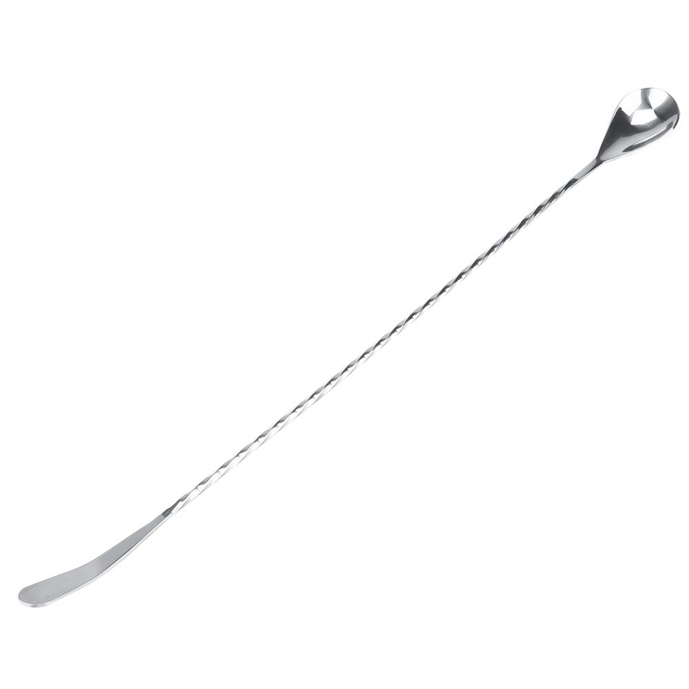 Stainless Steel Bar Cocktail Stirring Spoon With Fork Mixing Drink Puddler Mixer view 2