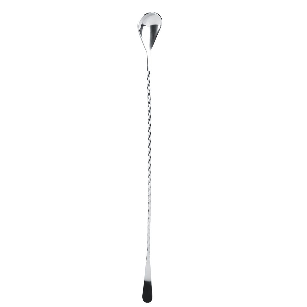 Stainless Steel Bar Cocktail Stirring Spoon With Fork Mixing Drink Puddler Mixer view 9