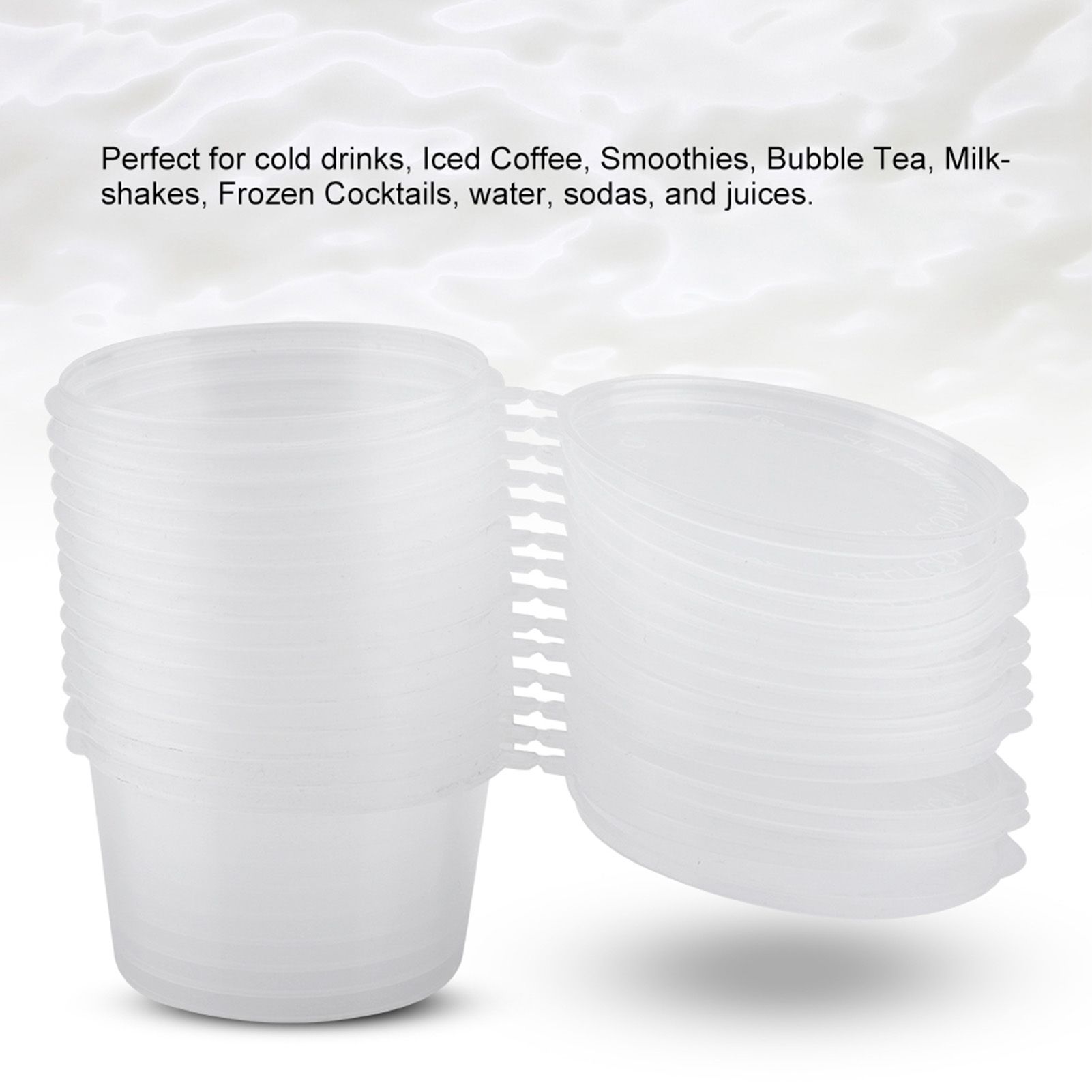 100m l4oz Clear Plastic Cups Takeaway Sauce Seasoning Box Sauce Cup view 4