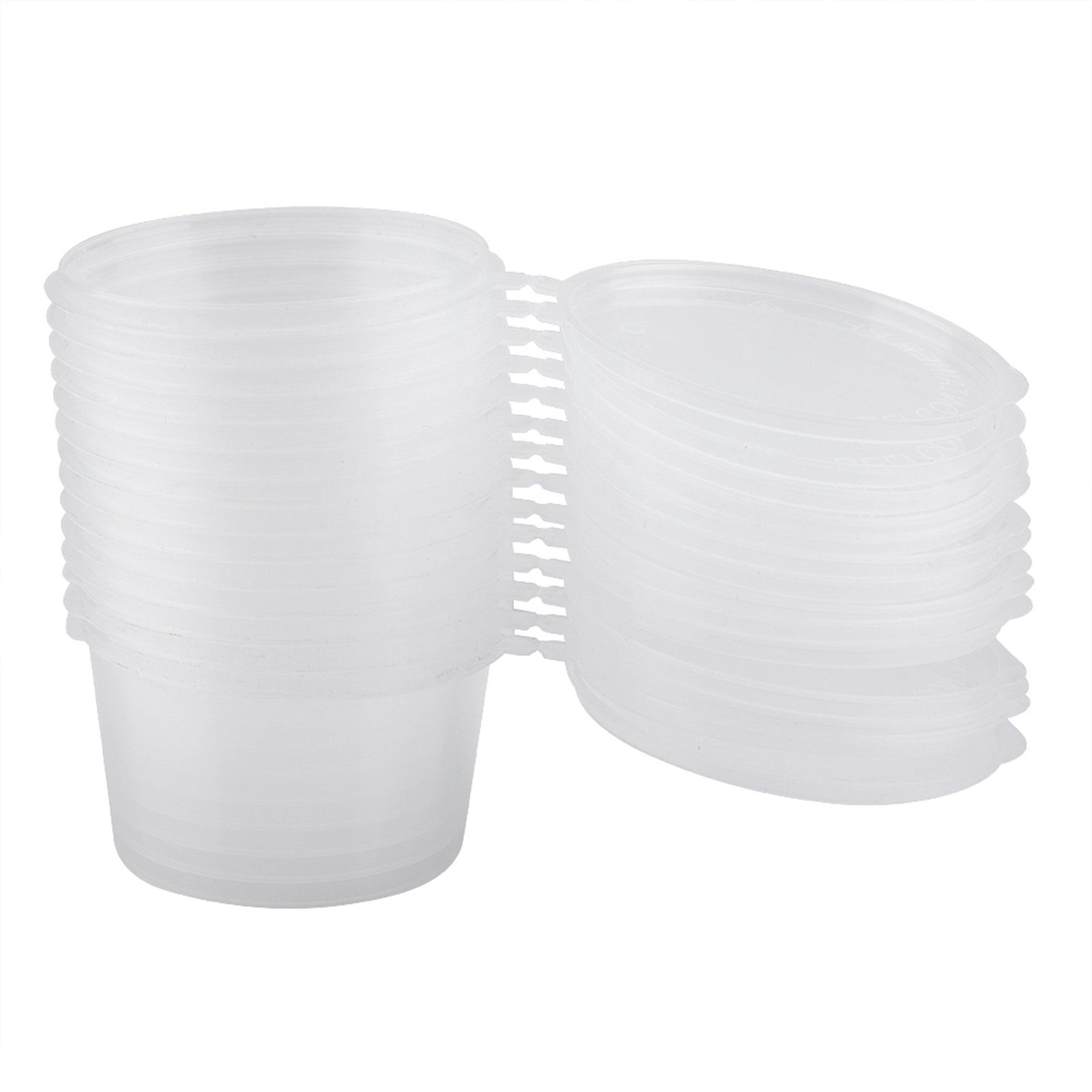 100m l4oz Clear Plastic Cups Takeaway Sauce Seasoning Box Sauce Cup view 5